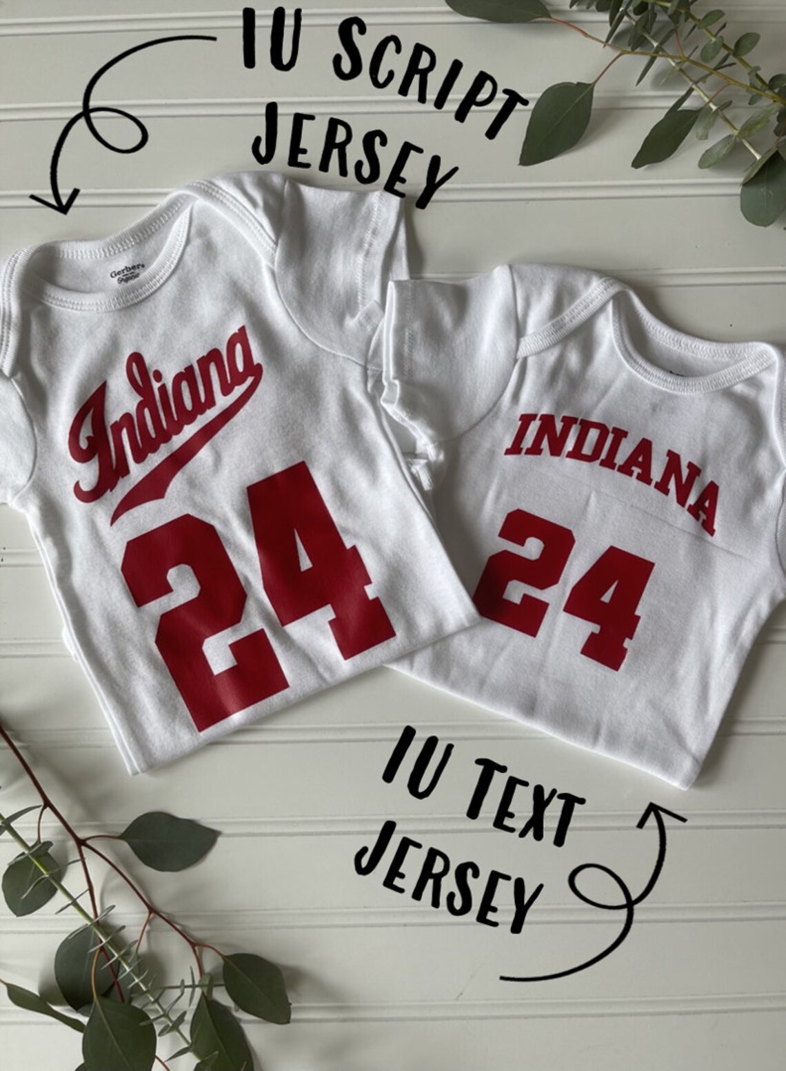 Indiana University Baby Onesie IU Baby Jersey Romper Etsy