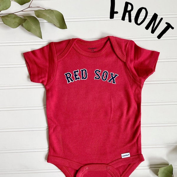 Boston Red Sox Custom Onesie, Customized Baby Romper