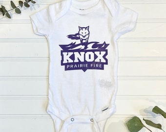 Custom Knox College Baby Onesie, Knox Baby Jersey Romper, Customized Baby Romper