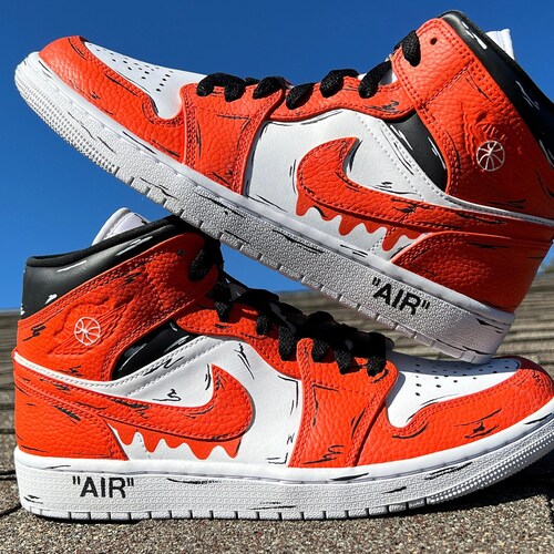 low top 1s orange