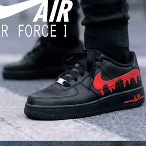Black Drip Custom Nike Air Force 1 – insdrip