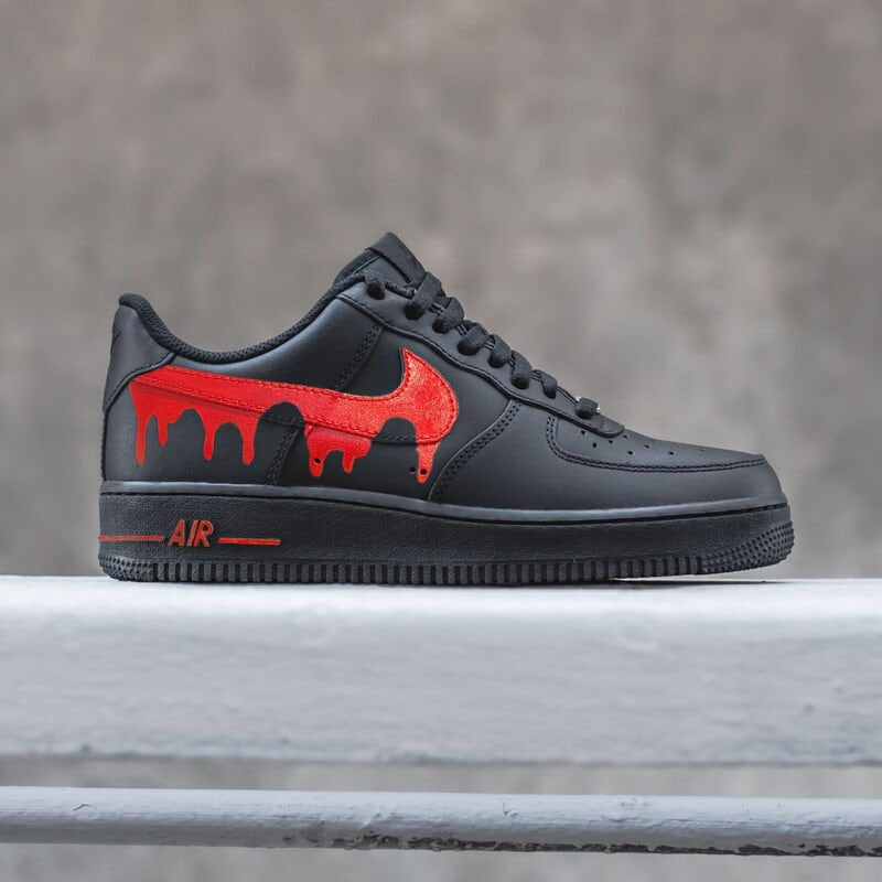 Buy Custom Red Nike Air Force 1 Drip Men's Shoes Hand Painted Fashion  Women's Kid's Sneakers Online in India 