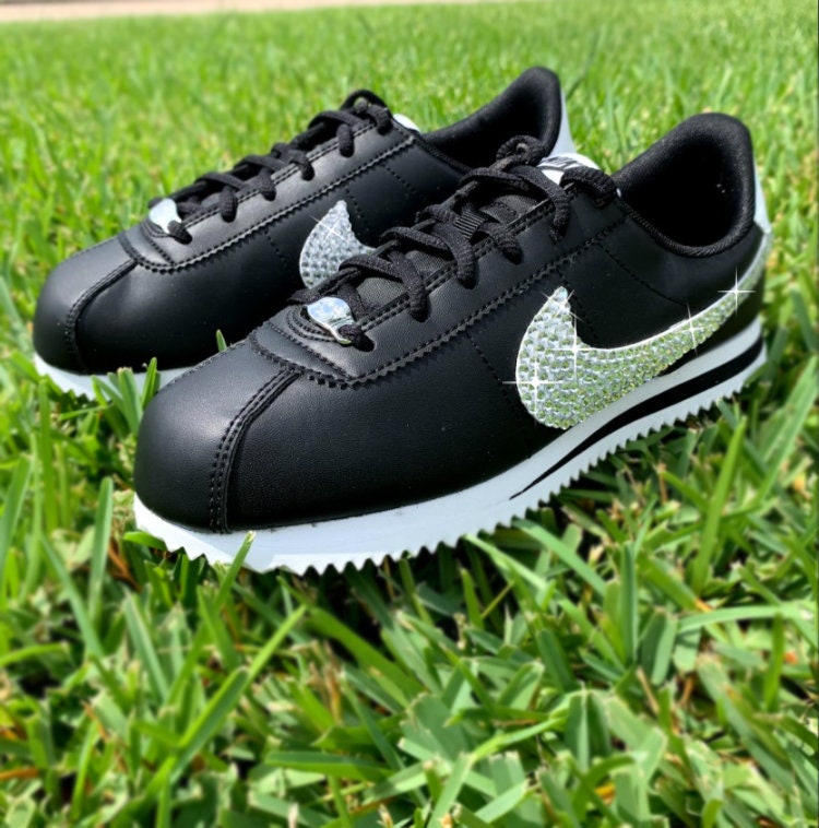 Bling Nike Cortez Sneakers AUSTRIAN CRYSTALS Pair Women Bedazzled  Crystallized