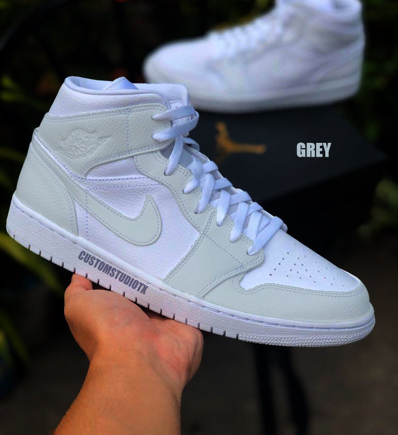 air jordan 1 mid spruce aura womens