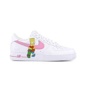 Painted Shoes Air Force Bart Simpson Custom Nike Air Force Ones
