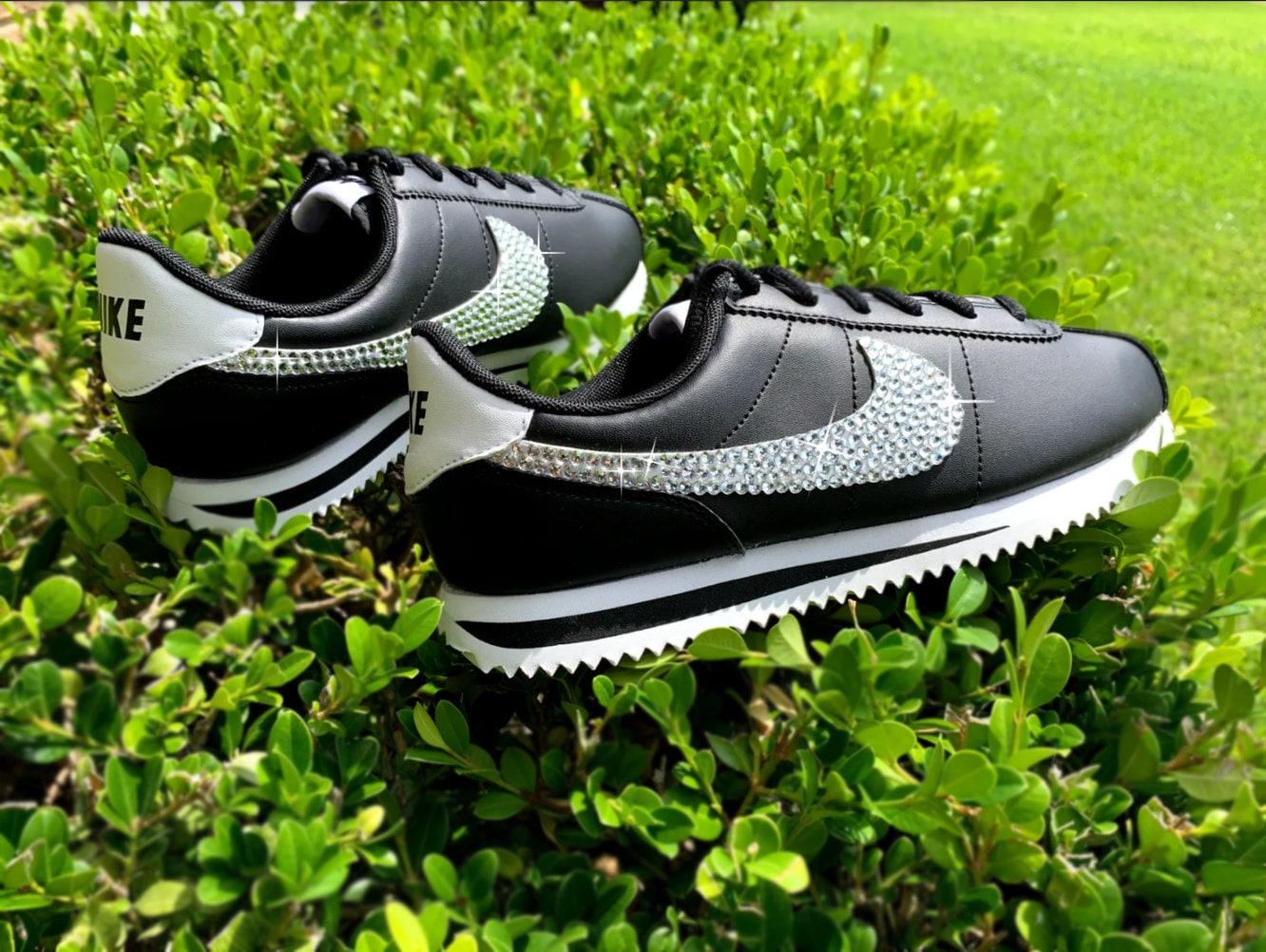 Custom Nike Cortez Women's Art Shoes Swarovski Crystals 