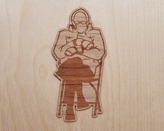 Wood Bernie Decal Sticker FREE SHIPPING