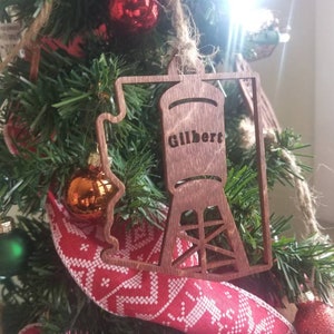 Gilbert Water Tower Arizona Christmas Ornament image 2