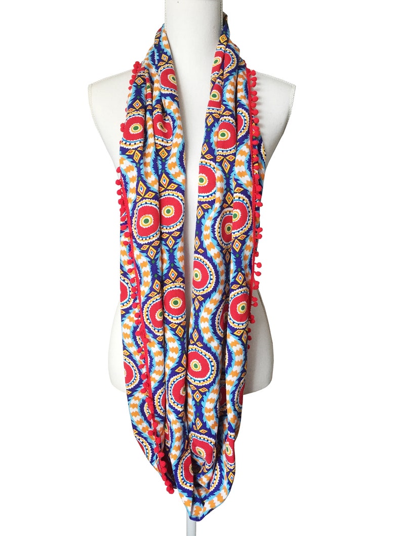 Women's Infinity Scarf for Spring Summer Autumn Fall viscose fabric made in Australia image 2