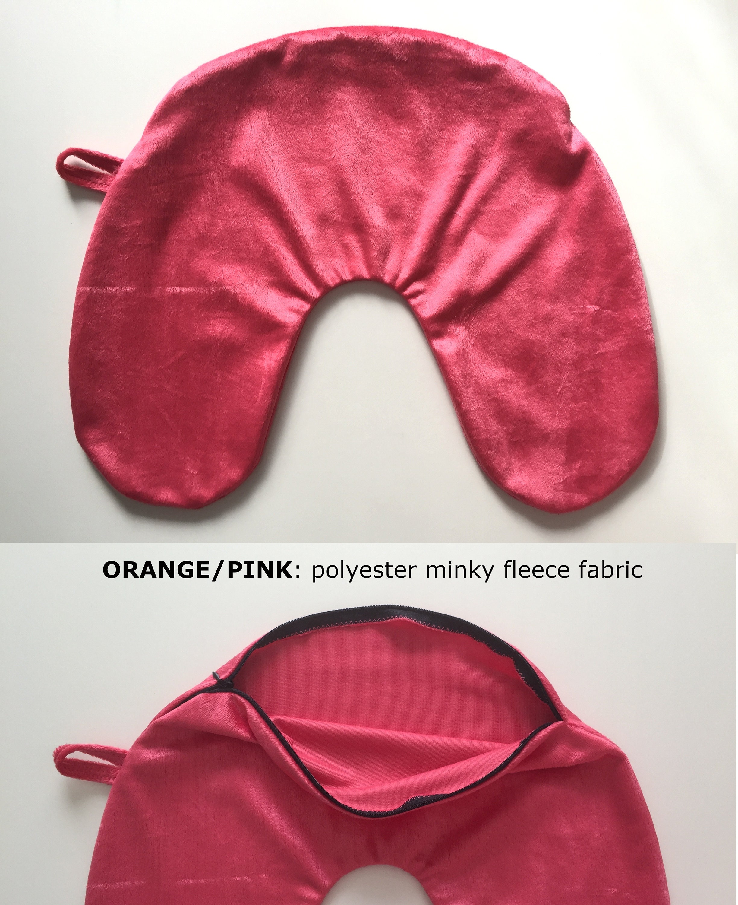 Empty Travel Neck Pillow Pillowcase Black Stuffable for Etsy