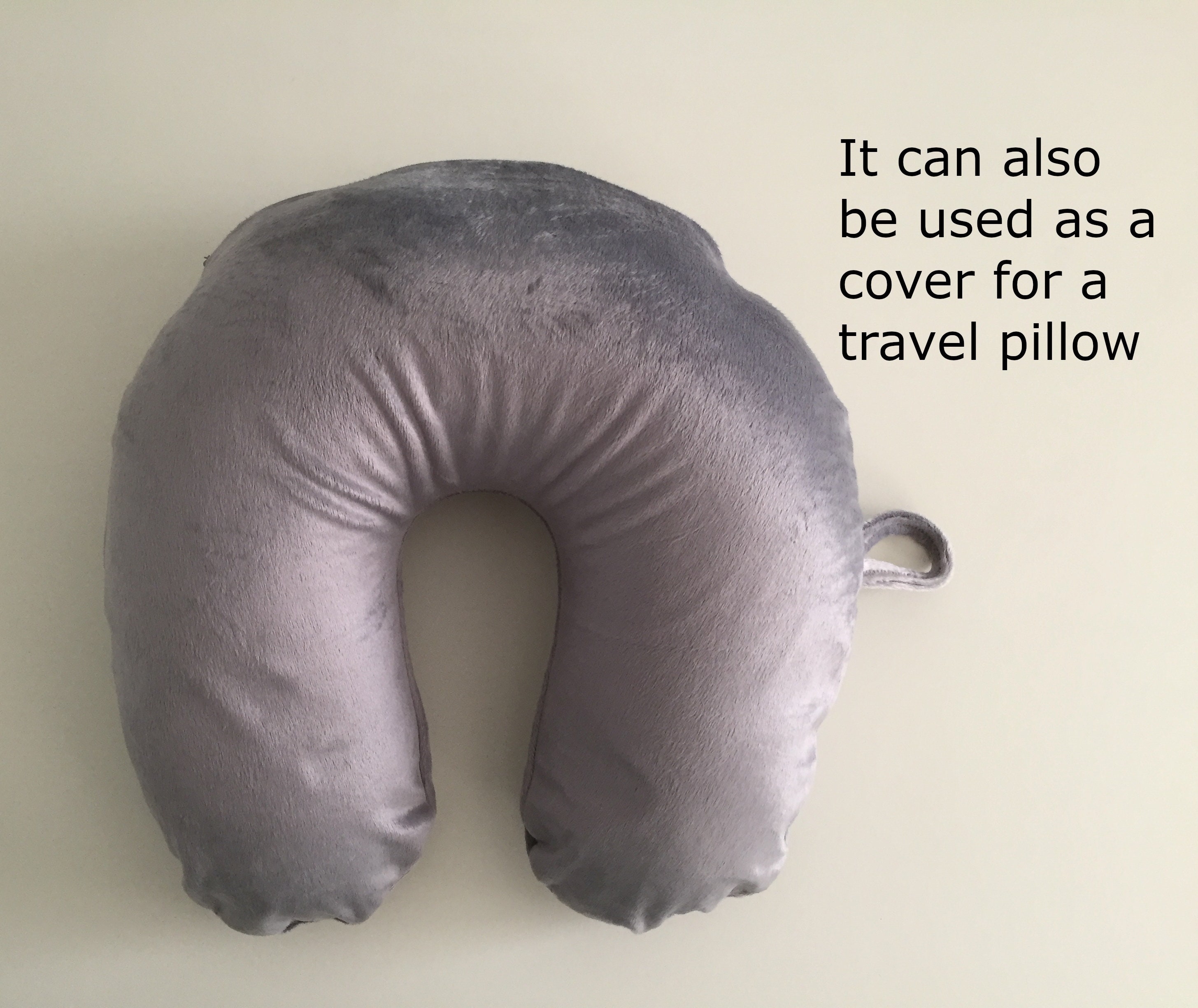 empty travel neck pillow pillowcase