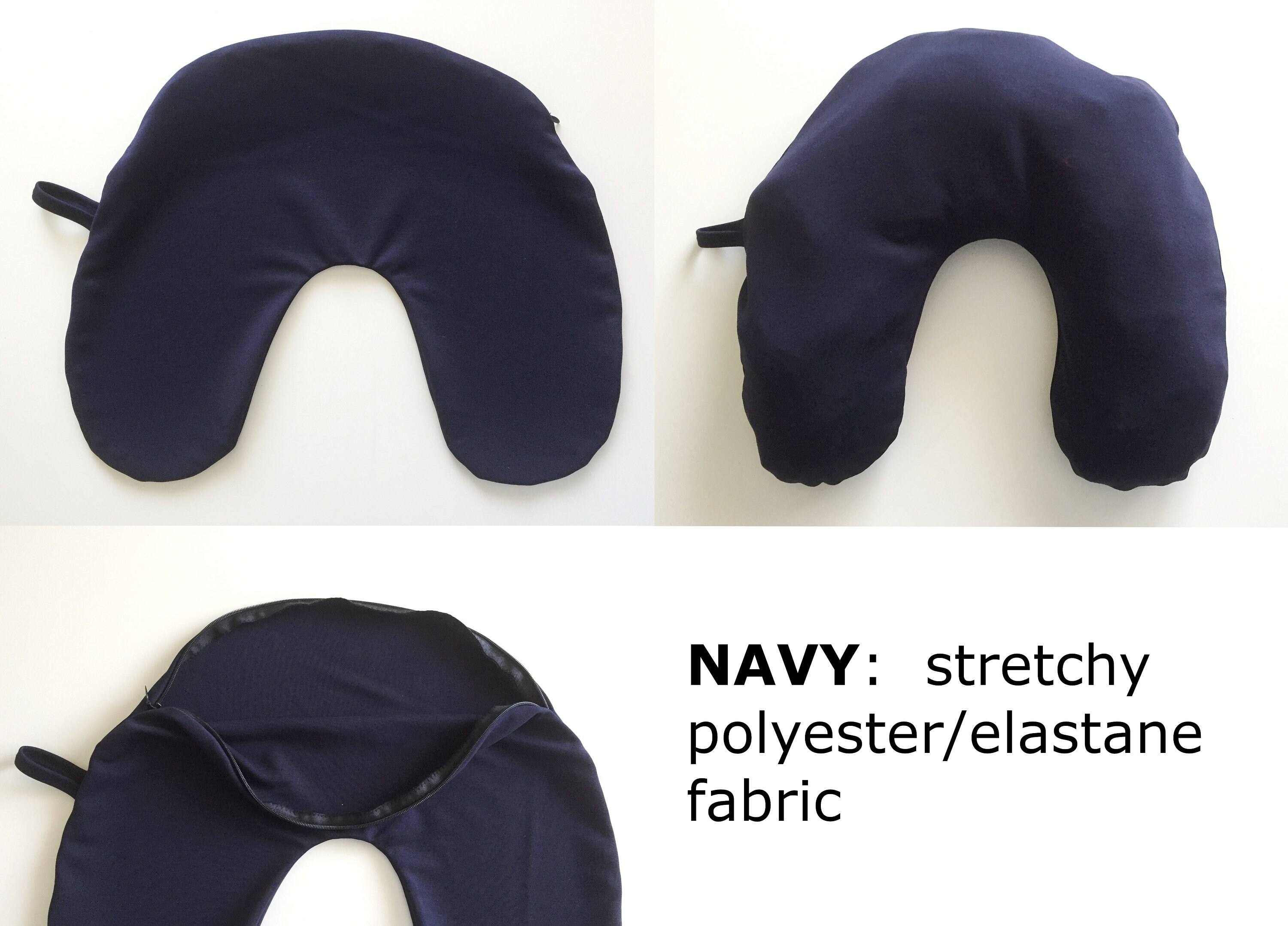 Empty Travel Neck Pillow Pillowcase Black Stuffable for Etsy Australia