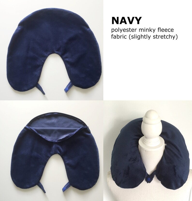 Empty Travel Neck Pillow Pillowcase Black Stuffable for Etsy