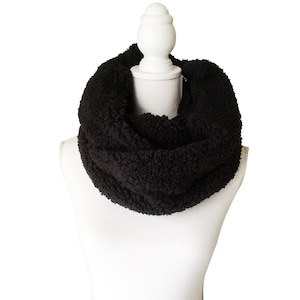 Warm Winter Infinity Loop Scarf Fleece Fabric