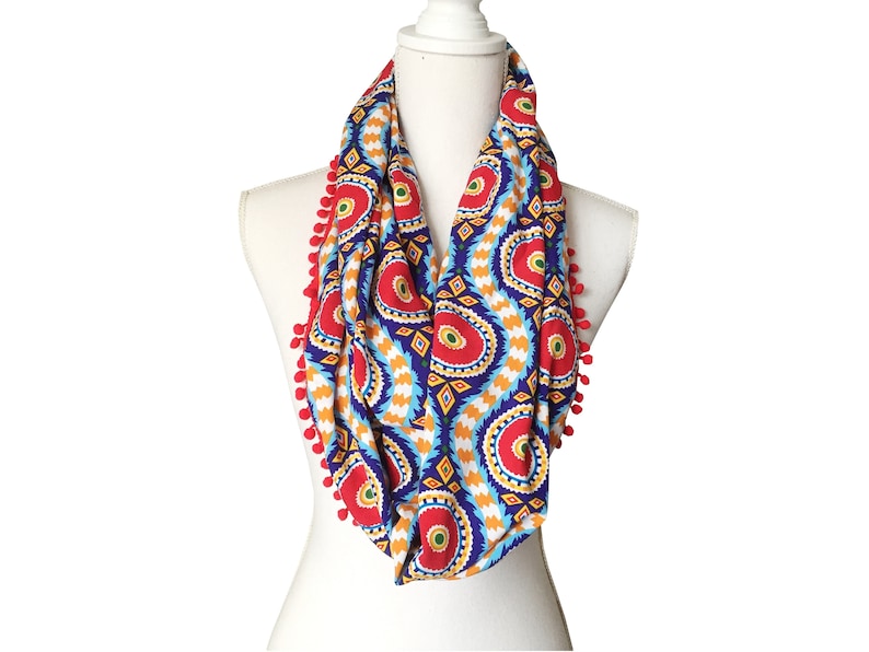 Women's Infinity Scarf for Spring Summer Autumn Fall viscose fabric made in Australia image 1