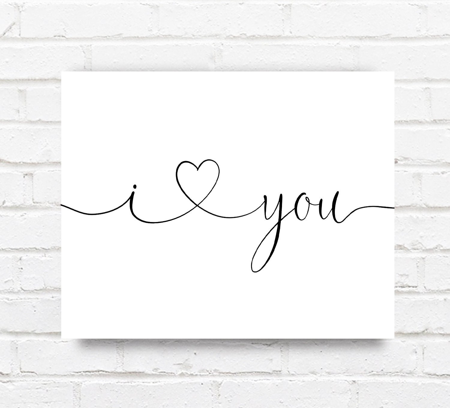 I Love You Printable Art