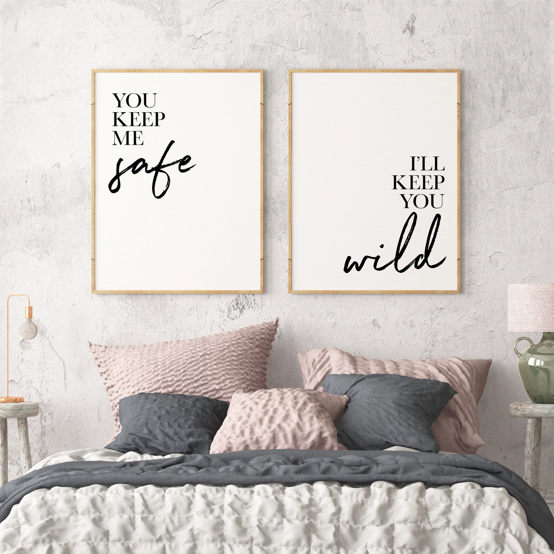 Bedroom Printables You Keep Me Safe I'll Keep You Wild Etsy