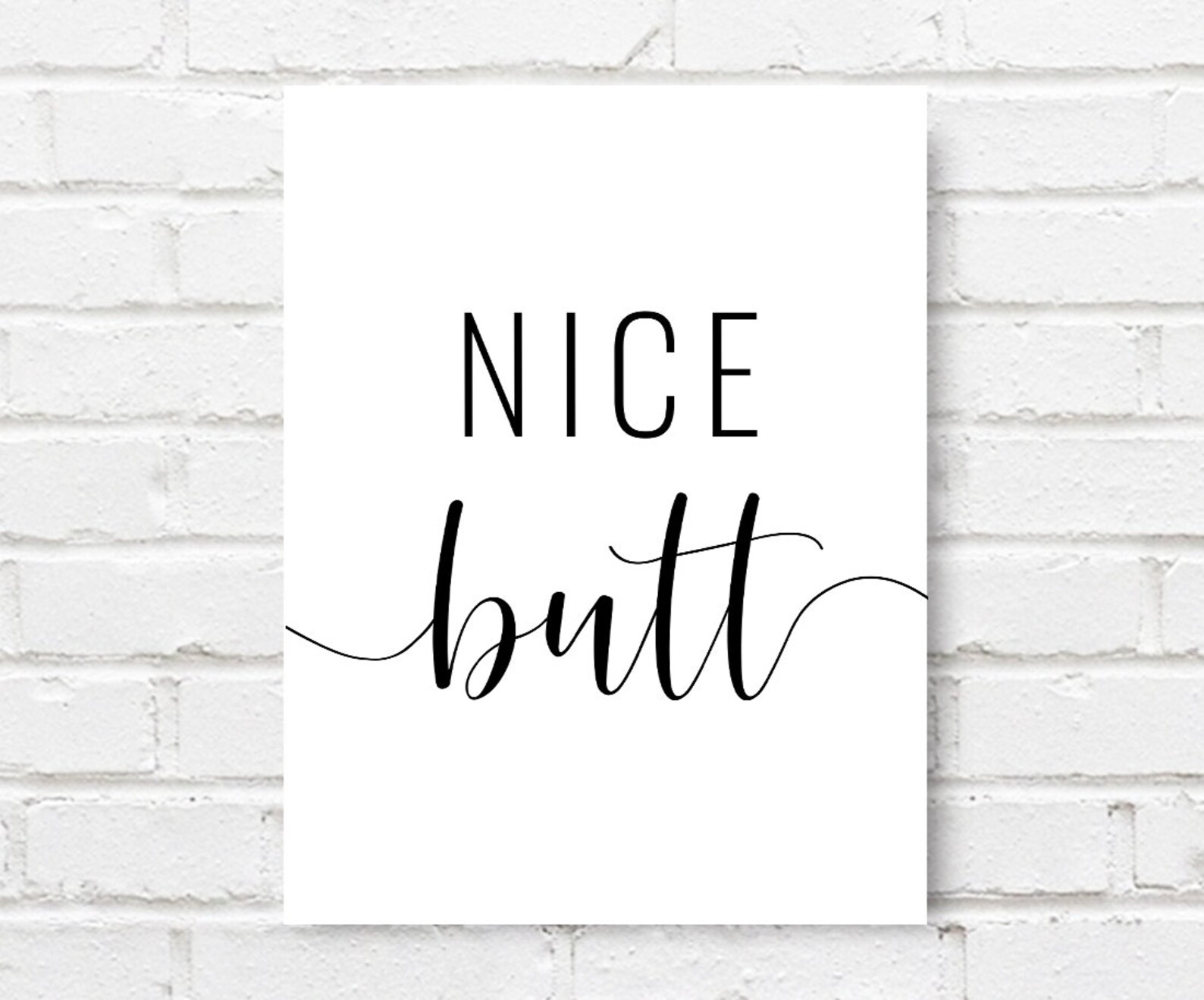Nice Butt Printable Art Bathroom Wall Art Funny Bathroom Etsy Nice Butt Printable Art Bathroom Wall Art Funny Bathroom Etsy