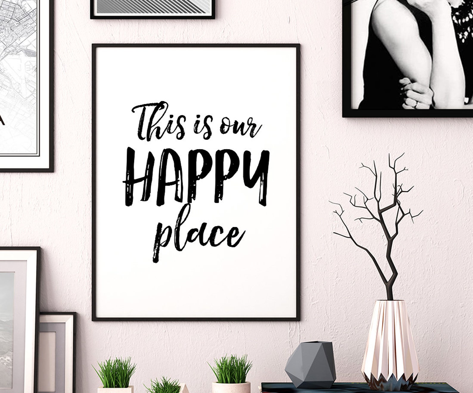This Is Our Happy Place Printable Home Decor Wall Art Poster Etsy