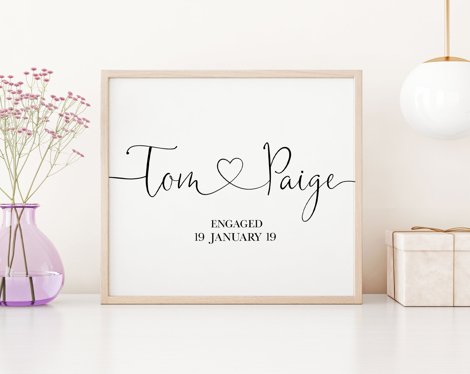 Couple Names Printable Art Personalised Couple Name Art Etsy