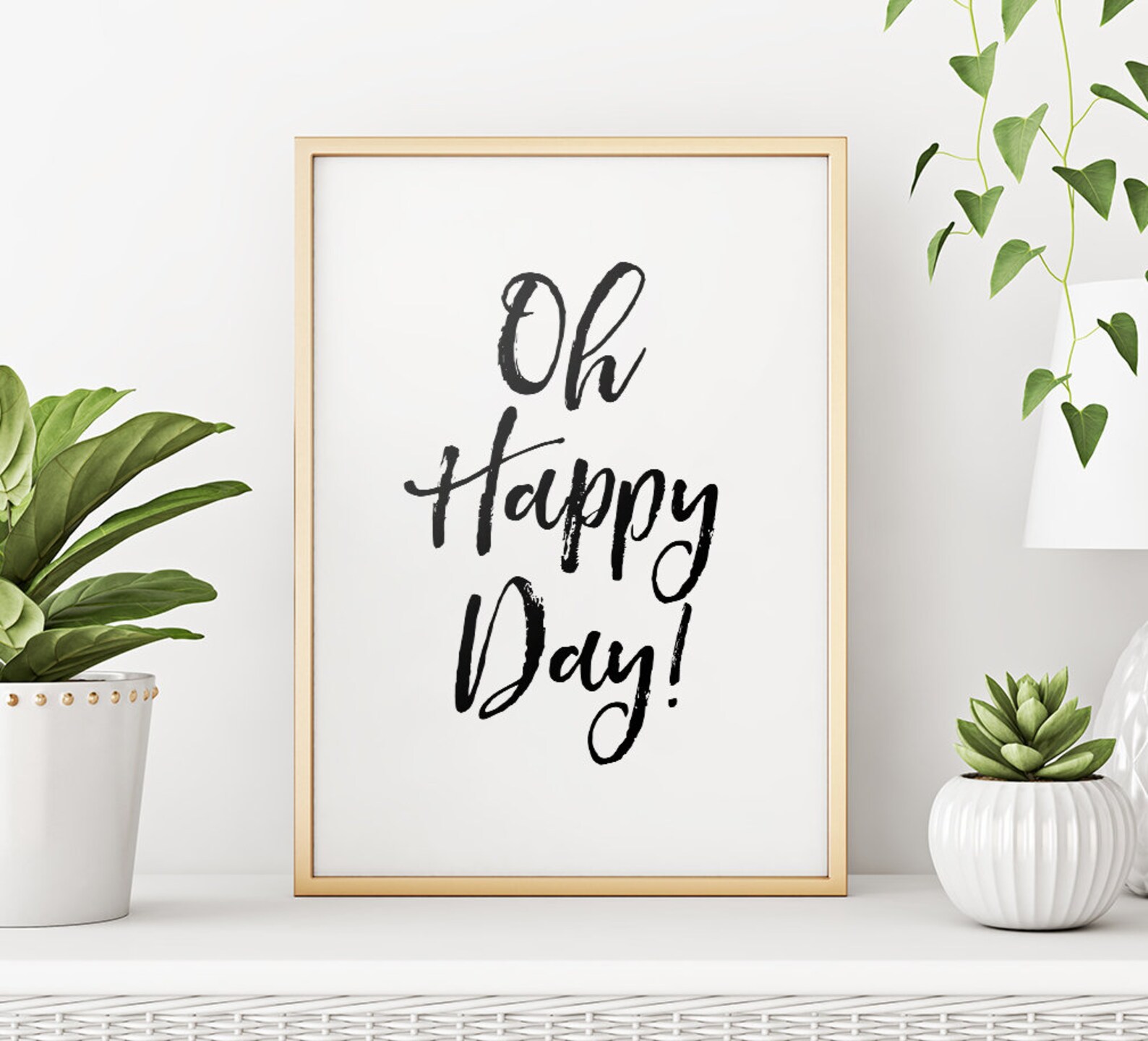 Oh Happy Day Printable Art Nursery Decor Children Wall Art | Etsy