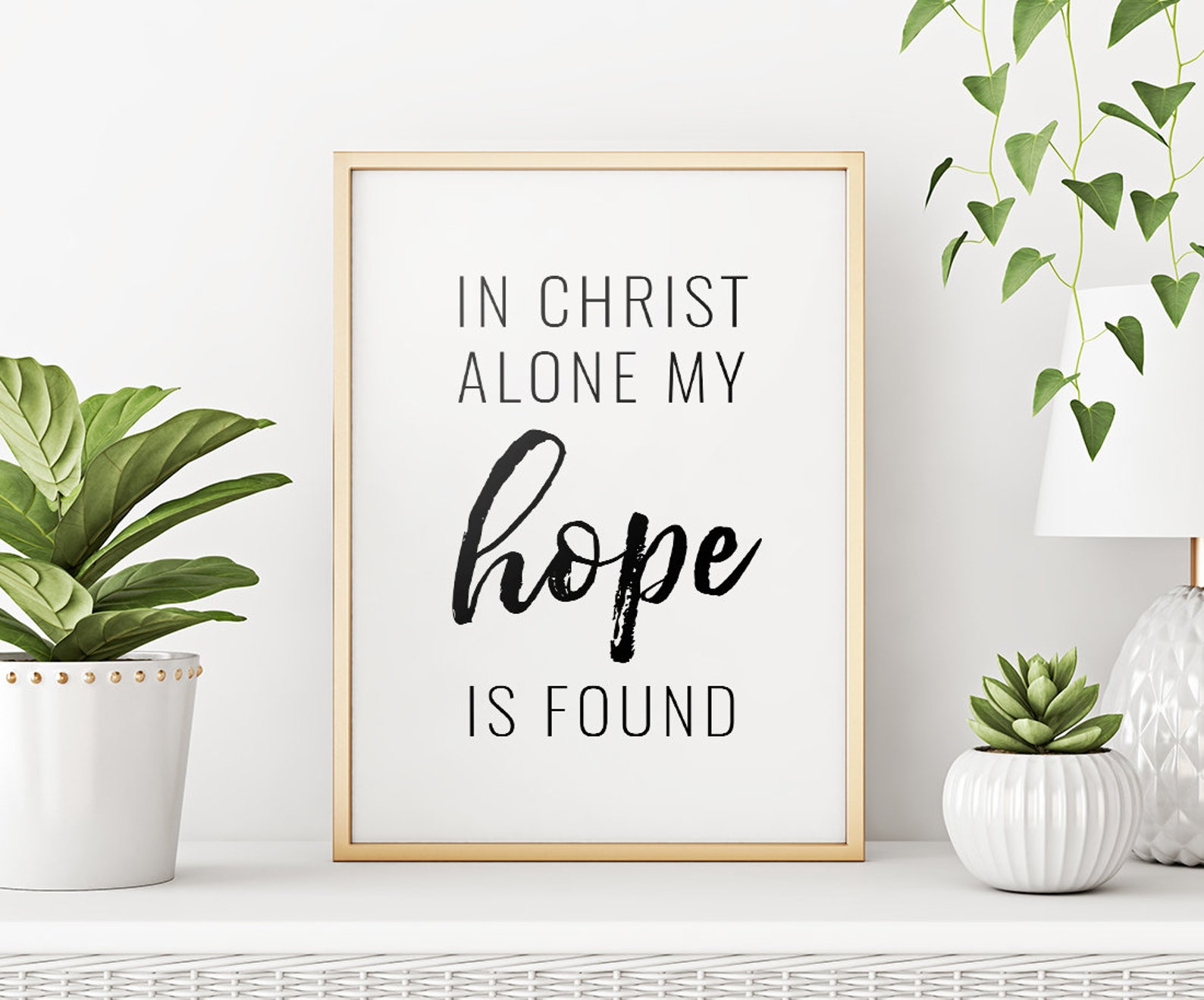 In Christ Alone Printable Art In Christ Alone Sign Bible | Etsy