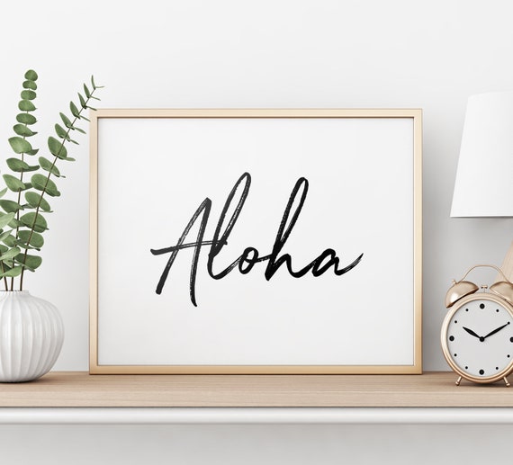 travel quotes hawaii wall art Printable wall art hawaii poster aloha digital paper hawaiian decor