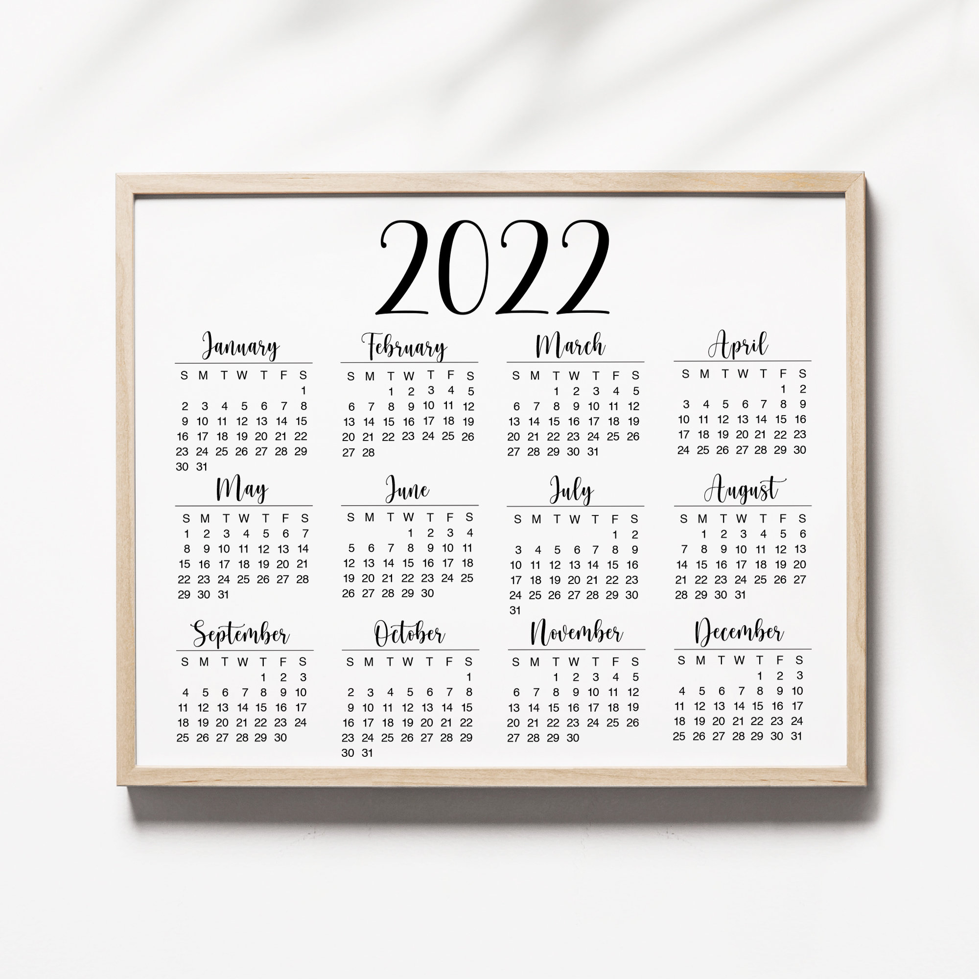 2022 Wall Calendar Printable Printable World Holiday