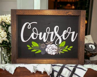 Custom Last Name Decor - Personalized Floral Wall Art, Paper Flower Sign for Weddings & Home, Unique Gift Idea