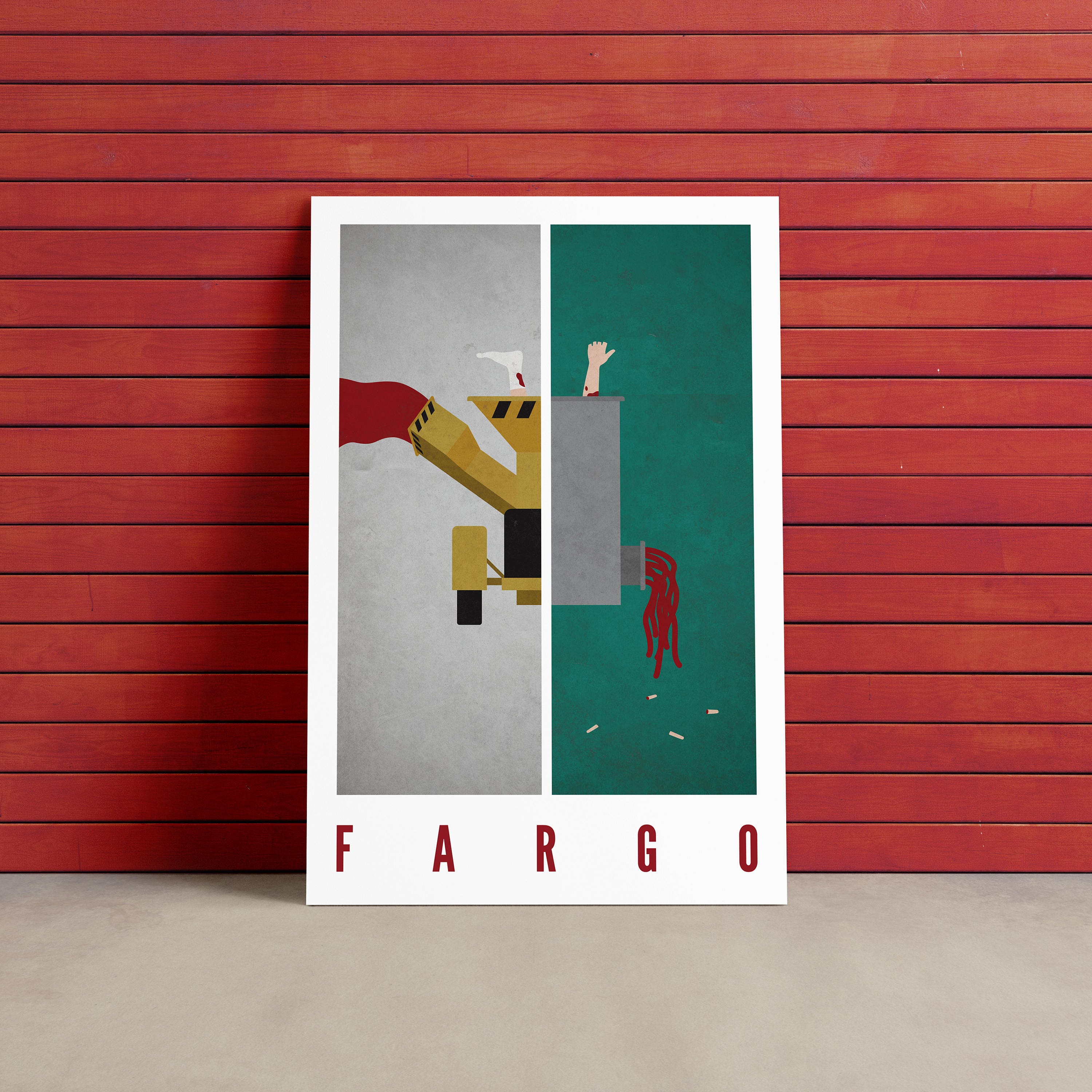Fargo Woodchipper/Meat Grinder Poster Etsy