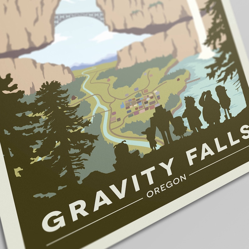 Gravity Falls Nationaal Park-poster afbeelding 3