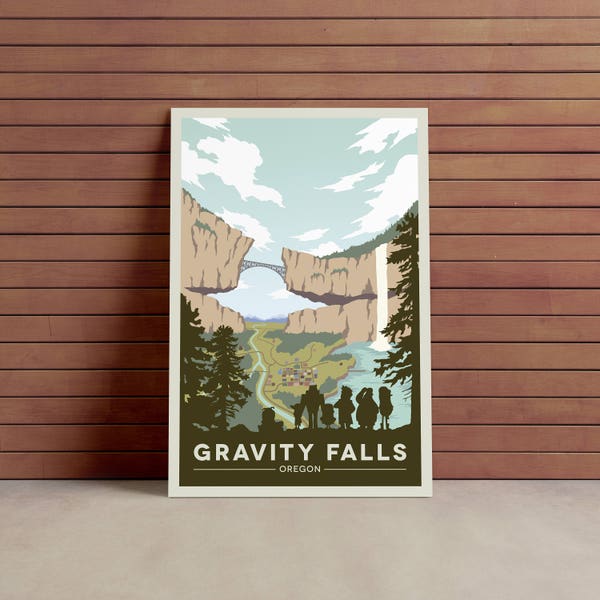 Afiche del Parque Nacional Gravity Falls