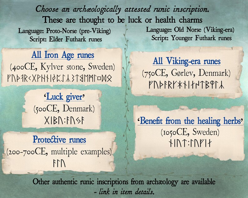 Viking Mug With Younger or Elder Futhark Rune Set or Other Rune Charms ...