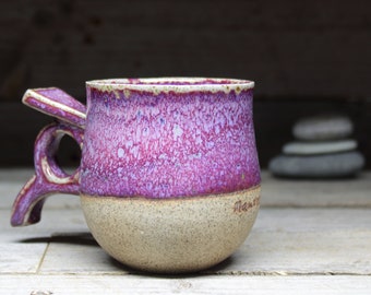 Personalized Swedish Viking mug, 10oz/300mL! A handmade pottery mug inspired by archaeology & customised just for you. Handmade to order.