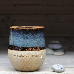 Personalized tall Swedish Viking mug, 17oz/500mL. Pottery mug, inspired by archaeology, customized just for you. Handmade to order. image 6