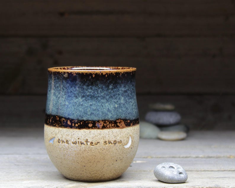 Personalized tall Swedish Viking mug, 17oz/500mL. Pottery mug, inspired by archaeology, customized just for you. Handmade to order. image 6