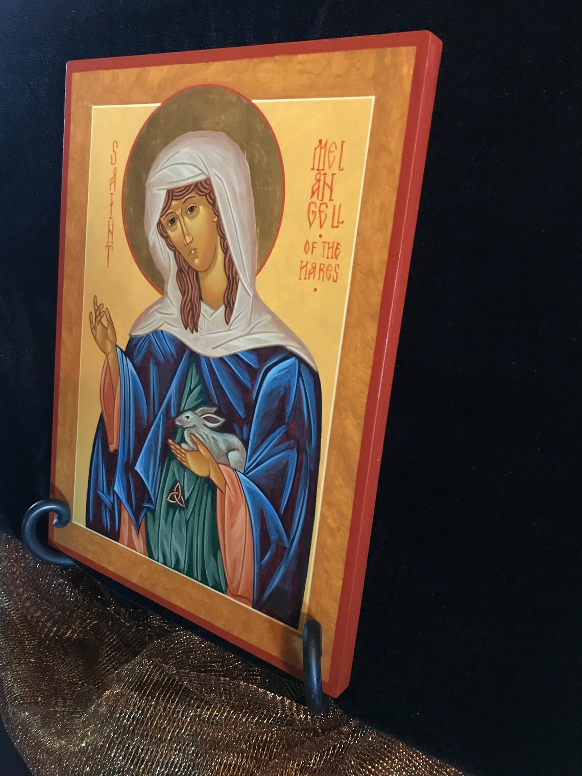 St Melangell of the Hares, Icon, Catholic Icon, Religious Gifts
