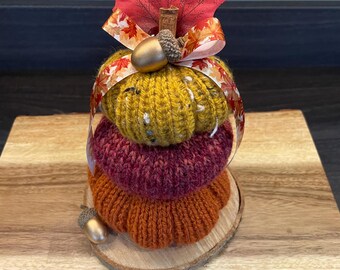 colours of autumn pumpkin stack