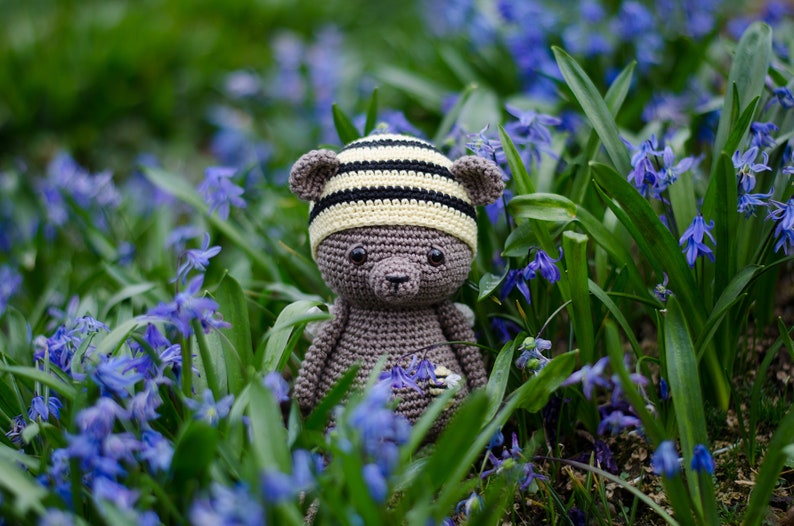 Bruno el Oso Abeja Patrón de crochet Amigurumi de Sameko Design DE / ENG / NL Oso de crochet imagen 6