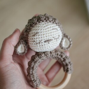 DIY crochet set Lola the rattle sheep by Sameko Design Amigurumi crochet pattern sheep Gift for a birth image 4