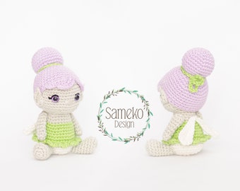 Heli the Heidefee • Amigurumi crochet pattern by Sameko Design • German