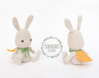 Jonás el Conejo Valiente • Patrón de crochet Amigurumi de Sameko Design • Alemán