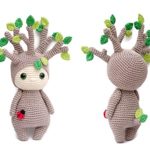 Lanto the Sprout • Padrão de crochê Amigurumi da Sameko Design • Árvore de crochê