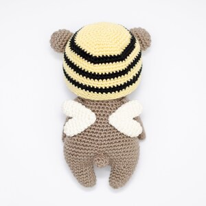 Bruno el Oso Abeja Patrón de crochet Amigurumi de Sameko Design DE / ENG / NL Oso de crochet imagen 3