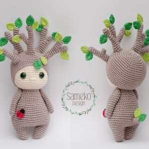 Lanto the Sprout • Amigurumi crochet pattern by Sameko Design • Crochet tree