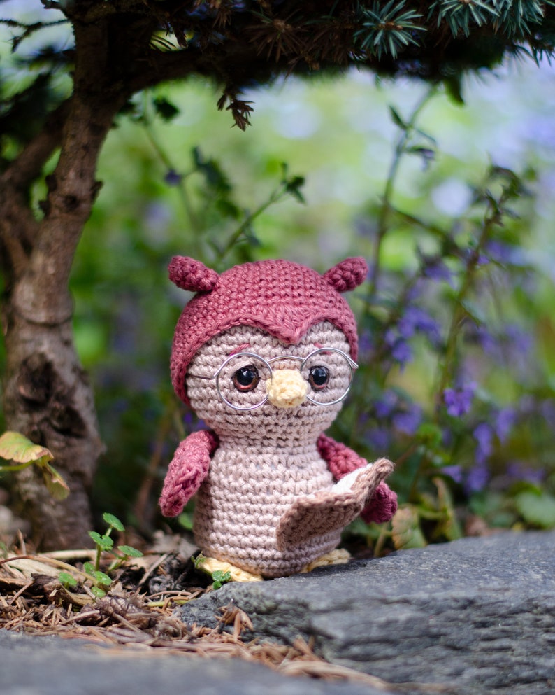 Edna, the reading owl Amigurumi crochet pattern by Sameko Design German image 6