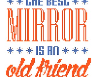 Modern Typography Cross Stitch Pattern