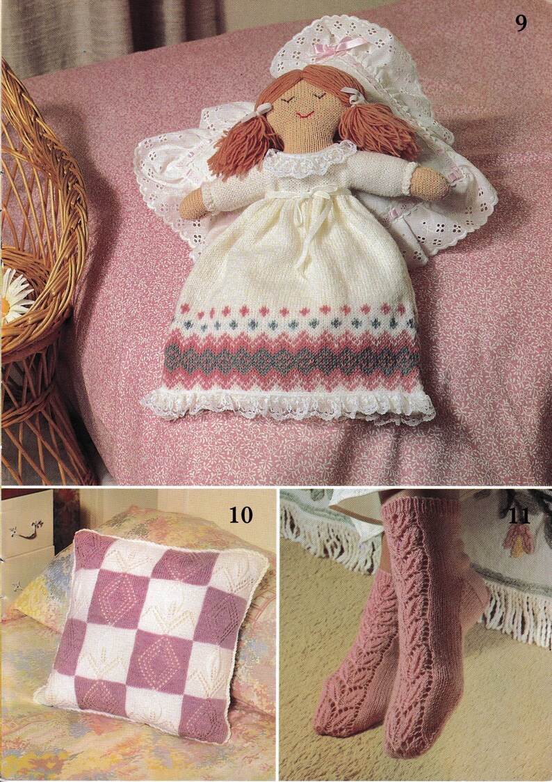 Wendy Gifts Bazaar Knitting Patterns Book 19 patterns socks Etsy