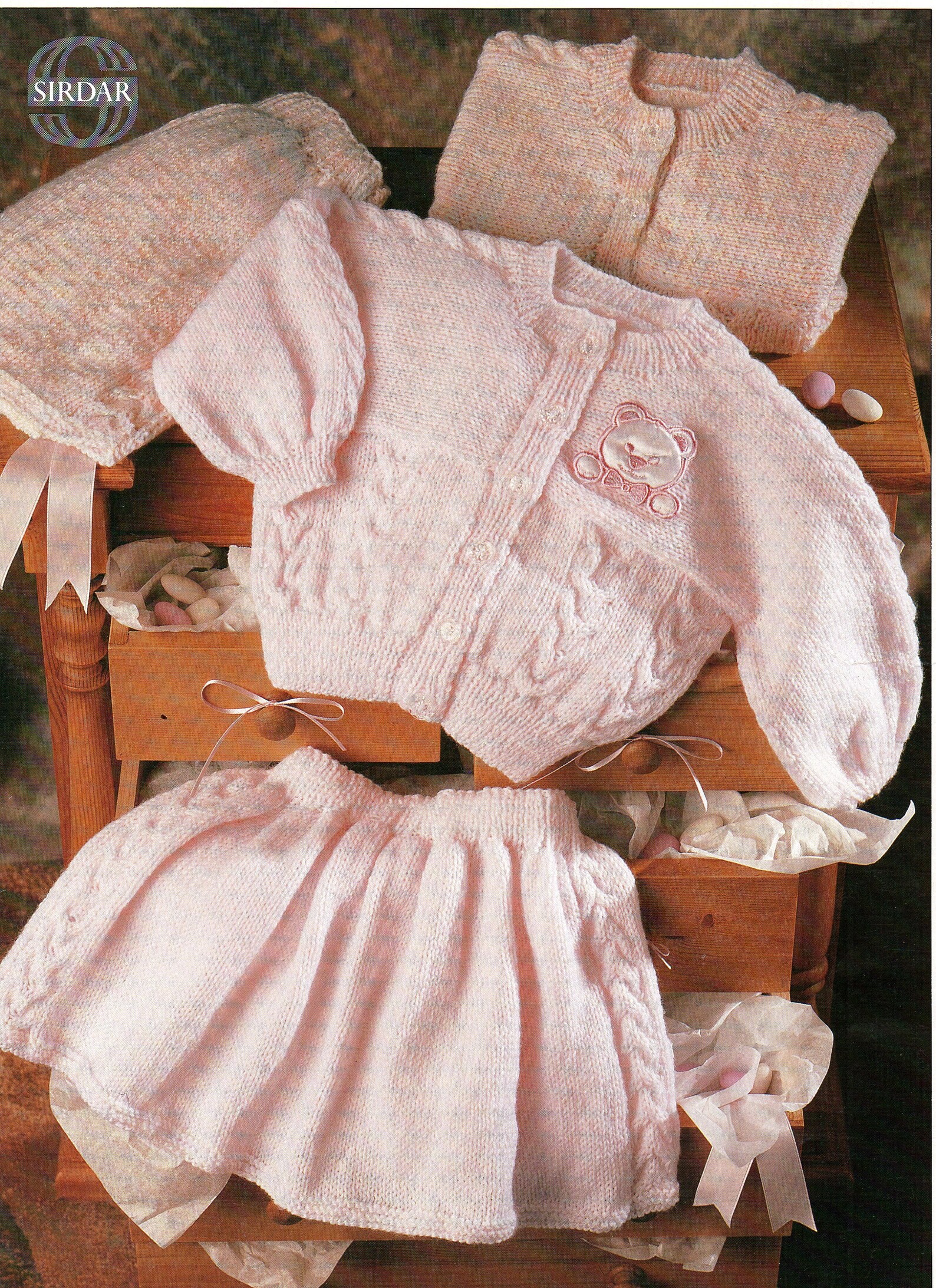 PDF Instant Download Sirdar 3623 Vintage Baby Girl Knitting Pattern 16