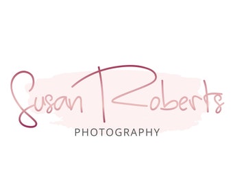 Feminine Pre-made Logo Design | Feminine Logo - Photography Rosegold logo Calligraphy font- Branding Kit Option (No.108)